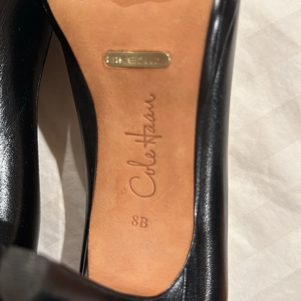 Cole Haan Black Leather Heels